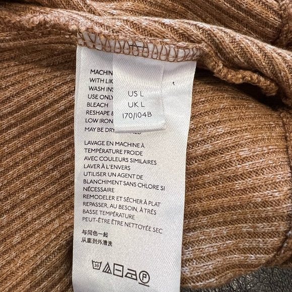 Maeve by Anthropologie Camel/Cognac Colored Sweater Cardigan in Size Large. - Picture 7 of 9